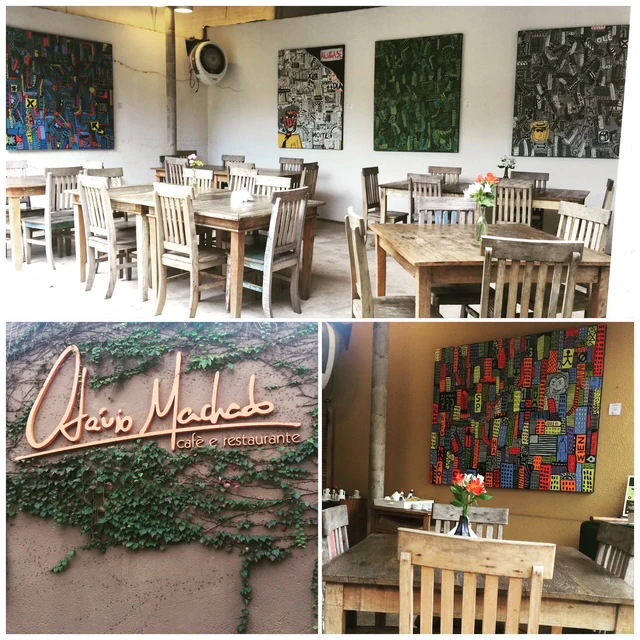 Three views of Alessandro's work installed in hospitality and exhibition spaces.